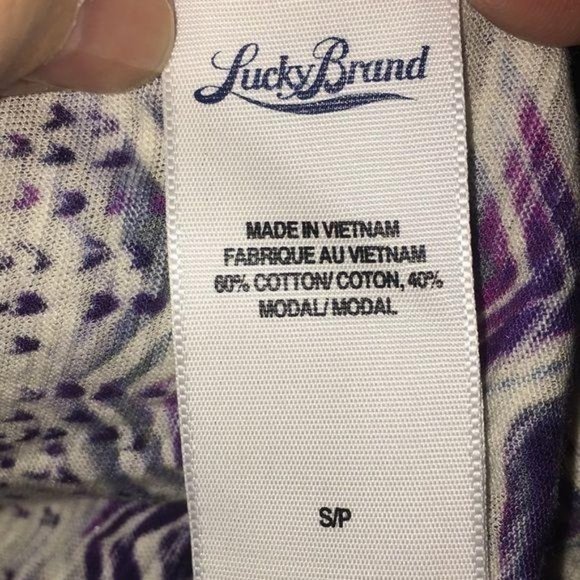Lucky Brand Long Sleeve Top Size Small - Picture 4 of 5
